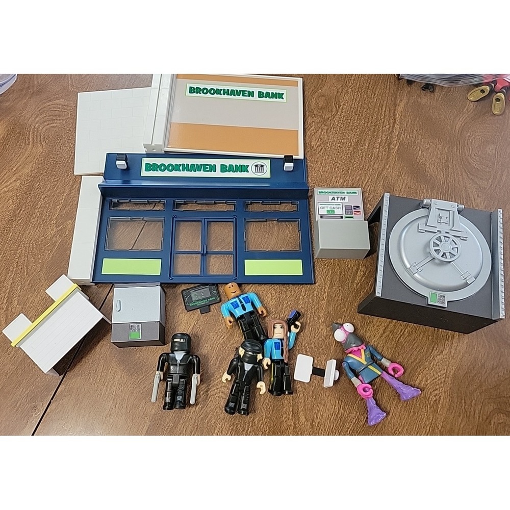 Roblox Brookhaven Bank Parts Figures Safe ATM Security Police Lot Replacements